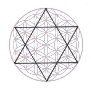 The Sun, the hexagram, and Merkabah symbol